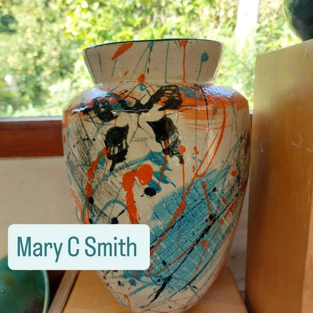Mary C Smith  One of six potters exhibiting at the pottery for Hampshire Open...